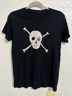 Rare Apple Pirate Skull Cross Bones Rainbow Logo Infinite