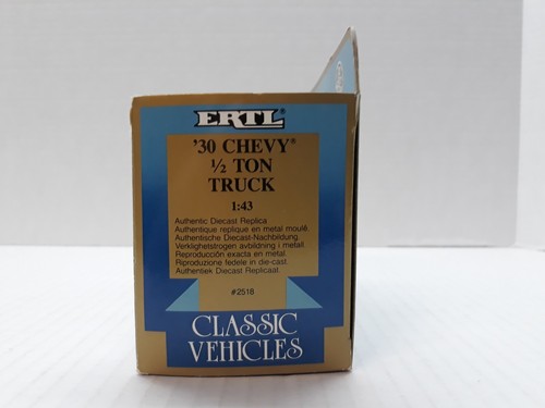 ERTL CLASSIC VEHICLES - '30 CHEVY 1/2 TON TRUCK - CHICAGO POLICE - #2518 - NIB - Picture 2 of 7