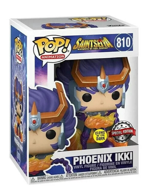 Funko Pop Saint Seiya Phoenix Ikki GITD Figure w/ Protector