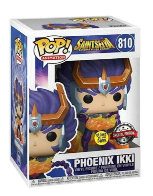 Funko Pop Saint Seiya Phoenix Ikki GITD Figure w/ Protector