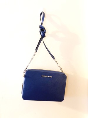 michael michael kors jet set east west crossgrain leather crossbody