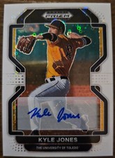 2022 Prizm Draft Picks KYLE JONES White Sparkle Prizm #43/50