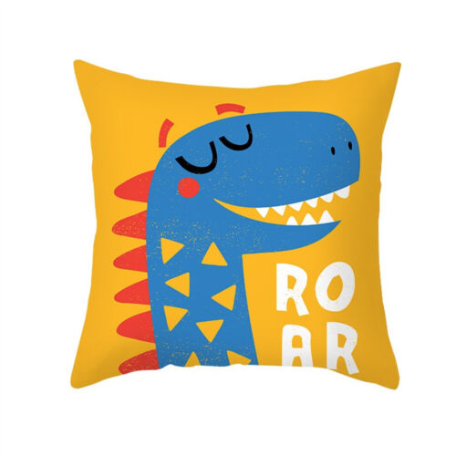 Cartoon Dinosaur Cushion Cover Soft Waist Throw Pillow Case Home Sofa Car Decor - Picture 23 of 29