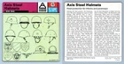 Axis Steel Helmets - 1939-45 - Military - WW2 Edito-Service SA 1977 Card