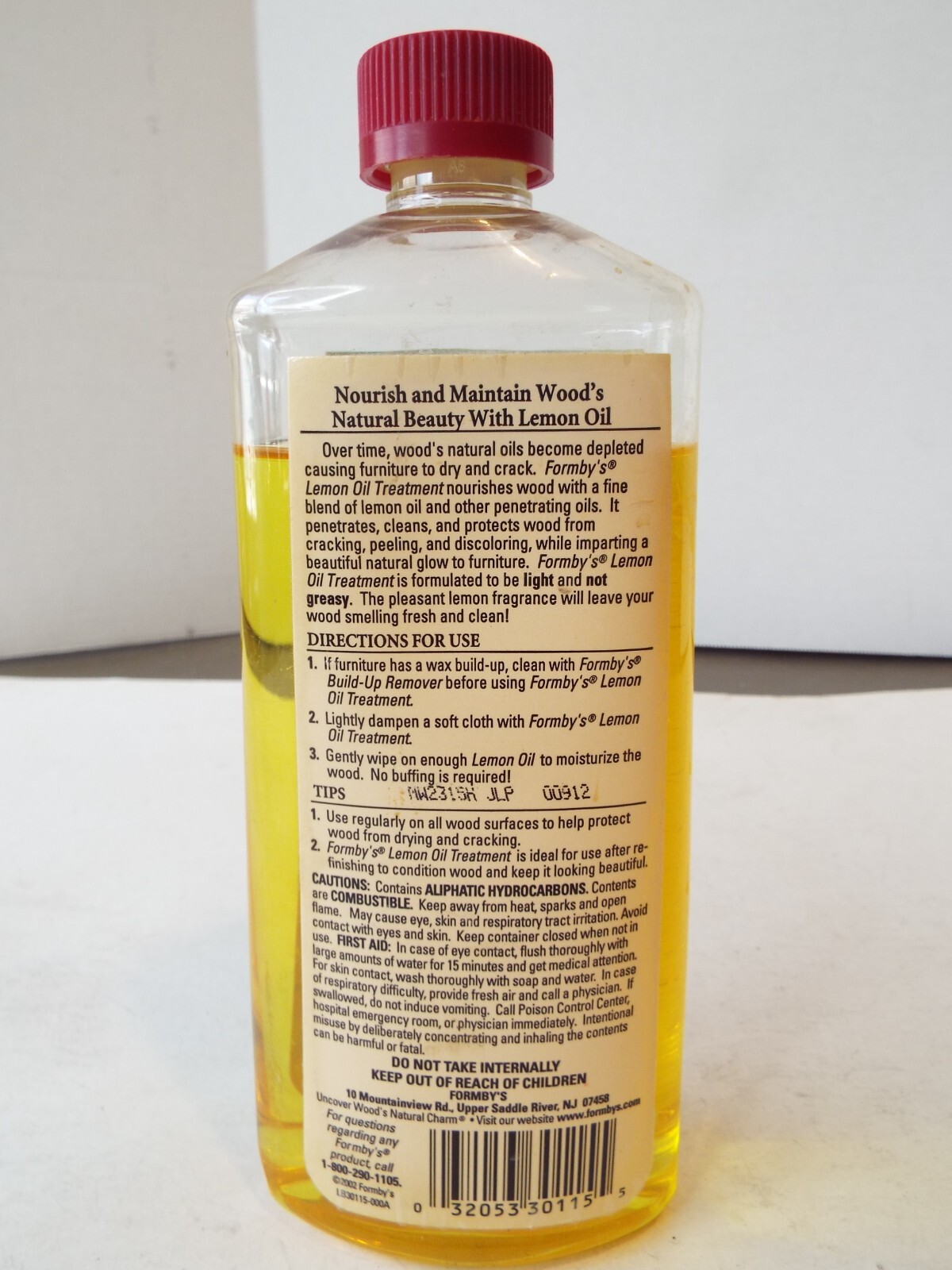 Formby’s Lemon Oil Wood Furniture Treatment BIG 16oz