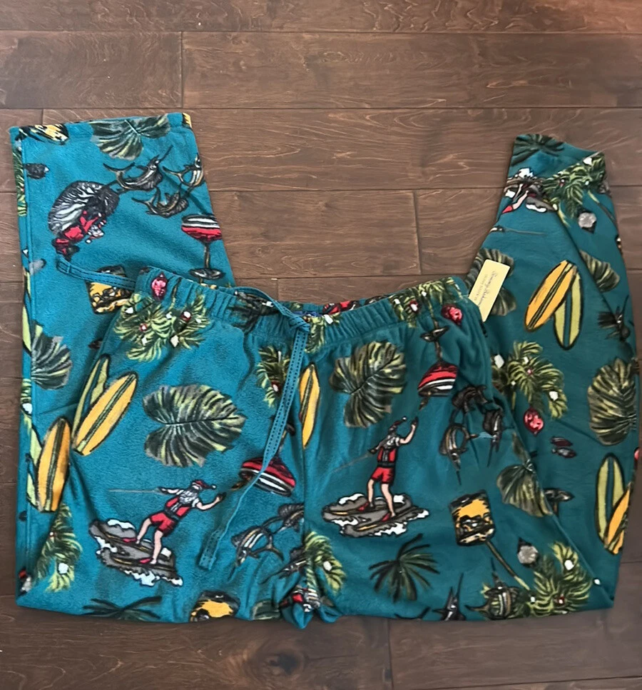 Tommy Bahama Men s Pajama Pants Tropical Christmas Santa New Sz M