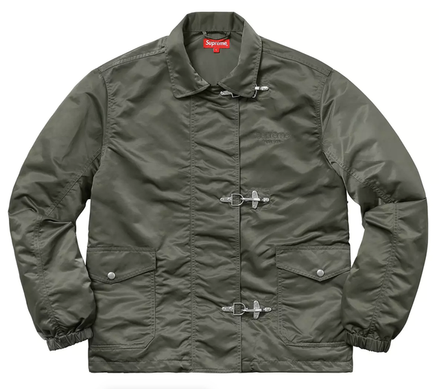 supreme nylon turnout jacket black