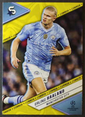 Erling Haaland 2023-24 TOPPS SuperStars #87 Manchester City Version 2 YELLOW
