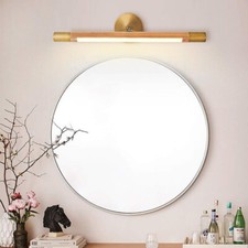 60cm Round Wall Mounted Mirror Silver Framed Bathroom Bedroom Home Décor Mirrors