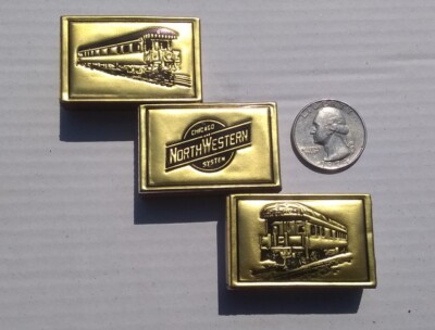 Chicago North Western Railroad Vintage  Pocketbox Matches CNW Train Total Of 3