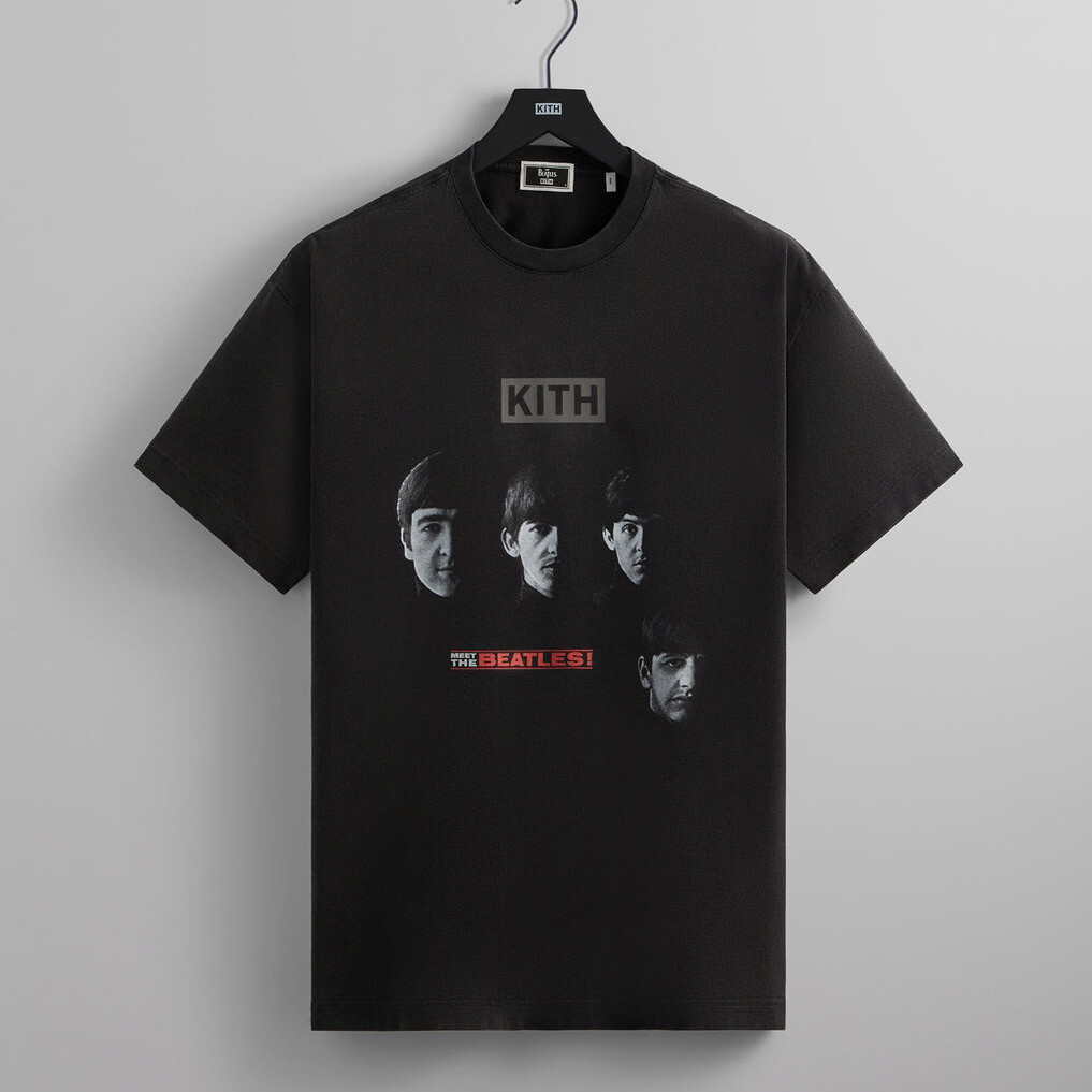 Kith for the Beatles Meet The Beatles Vintage Tee Black T-Shirt