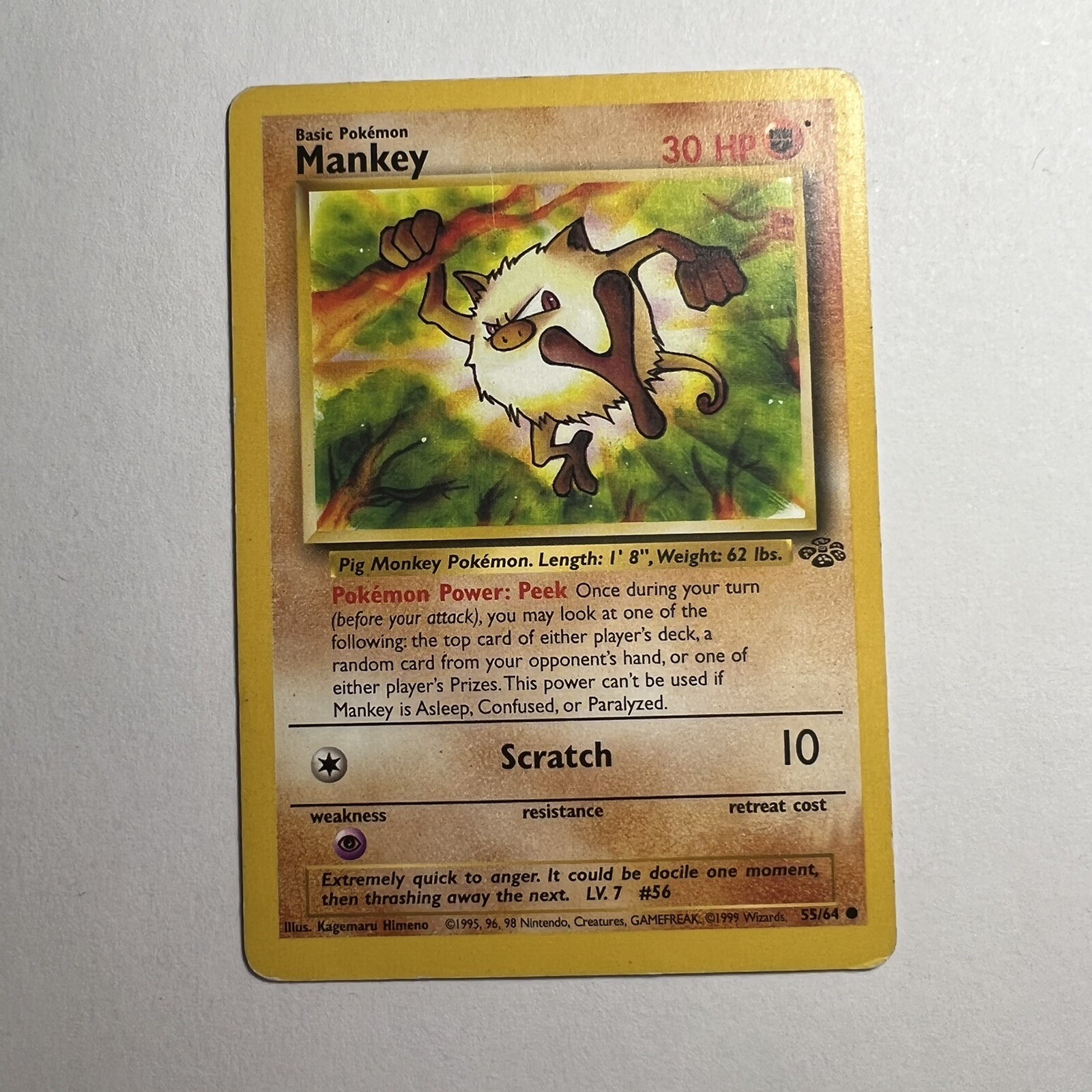 Mankey 1999 Jungle #55/64 1st Edition Price Guide - Sports Card Investor