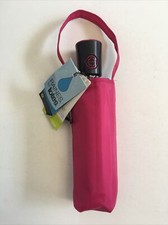 Raines Totes Auto Open Close Umbrella M Medium Coverage Compact Pink