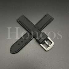 22 MM Black Rubber Watch Strap Fits For The Blancpain X Swatch Pacific Ocean