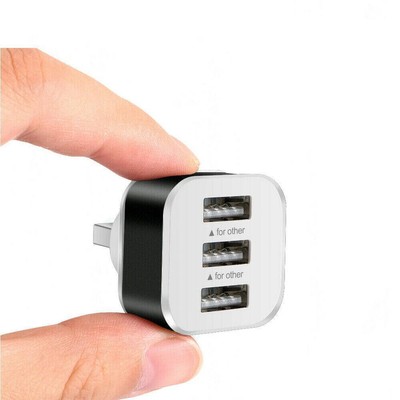 3Ports Expander Charger USB3.0 Hub Splitter Adapter For PC Portable Q6B2