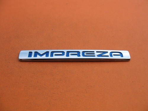 02 03 04 05 06 07 SUBARU IMPREZA REAR LID CHROME EMBLEM LOGO BADGE SIGN SYMBOL 3