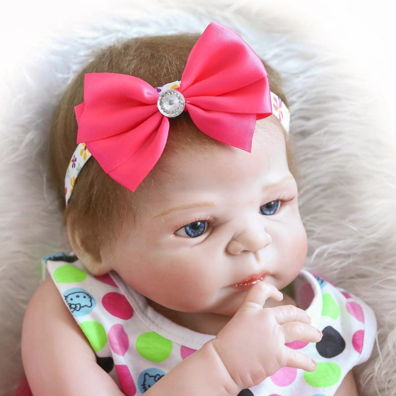 18" Reborn Baby Anatomically Correct Girl Doll Bath Toy Lifelike Soft Touch Gift