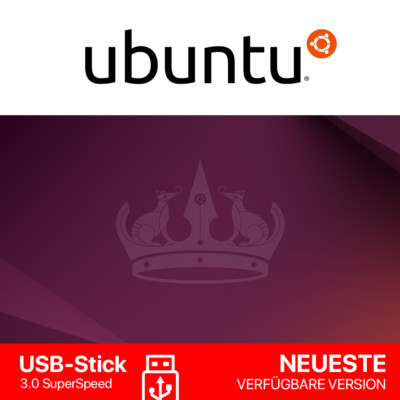 Ubuntu Linux LTS 32/64bit bootfähiger 64GB USB-Stick 3.0 Betriebssystem