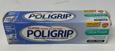 Super Poligrip Ultra Fresh Mint Flavor Denture Adhesive Cream 1.4 oz, Minty