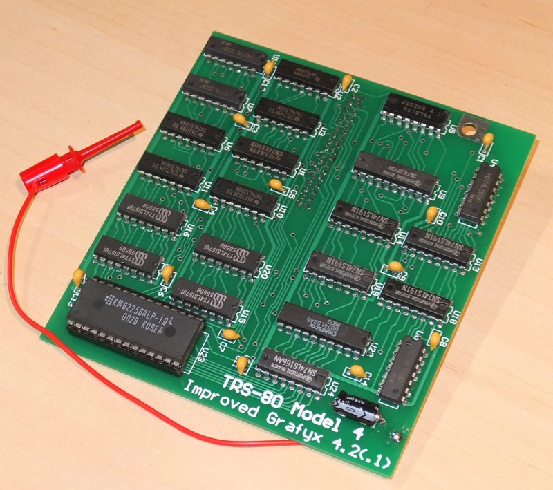 Hi-Res Graphics board for TRS-80 Model 4/4P Improved Grafyx NEW +6 software disk