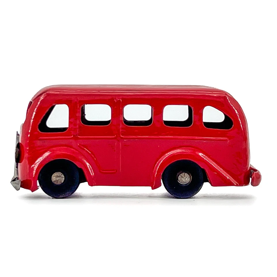 Camión furgoneta de carga Marx rojo temprano acero prensado entrega ruedas de madera Lionel ¡GUAU! Foto 2 de 4