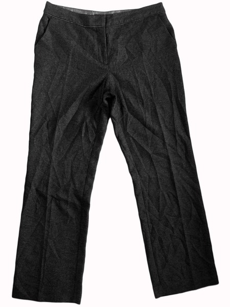 NEXT black & silver  stretch straight leg pants 12 x 30 EUC!