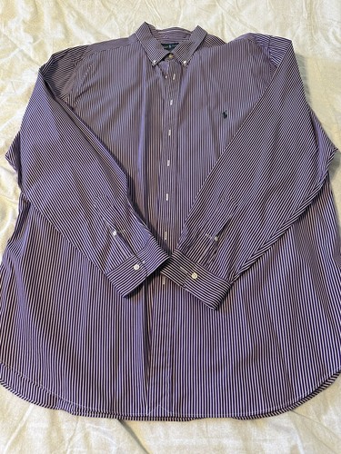 POLO RALPH LAUREN Para Hombre Mangas Largas Calce Clásico Camisa Talla 2XL Grande y Alta - Imagen 4 de 8