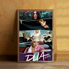 Dua Lipa Album Poster 20x30" Custom Combination Music Canvas Poster