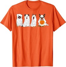 Dog Ghost Funny Halloween Mummy Dog Lover Family Unisex T-Shirt