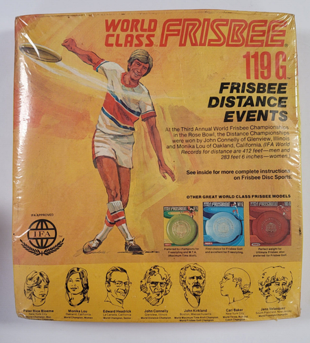 1976 WHAM-O World Class Frisbee 119G Neu Originalverpackt - Bild 4 von 4