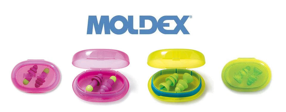 Moldex Reuseable Earplugs - Choose From Rockets or Comets - Corded or Uncorded