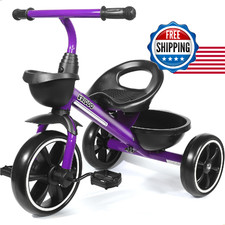 KRIDDO Kids Tricycle for Toddlers 2-5 Years Old, Indoor/Outdoor Trike