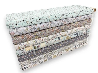Atelier by Makower Cotton Quilting Fabric Sewing Haberdashery Dressmaking Theme