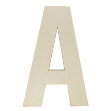 Unfinished Wooden Letters 12 Inch, Large Wood Letters A for Wall Decor Big ...