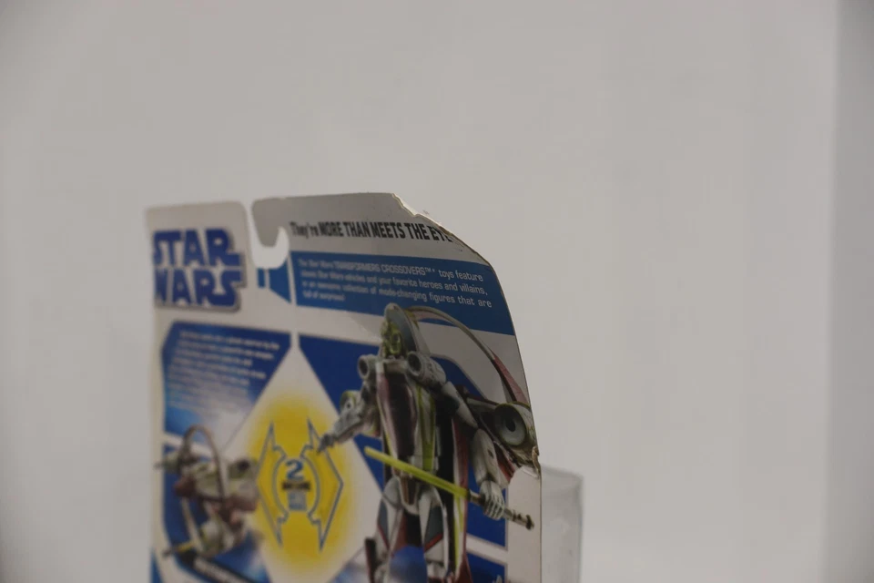 Transformers Star Wars Crossover Kit Fisto Jedi Starfighter DAMAGED CARD - Image 3 of 3