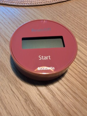 Brabantia Tasty+ Magnetischer Küchentimer Terrakotta Rosa Digitaler Timer