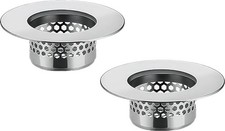 Bathroom Sink Filter - Fits 1.25"-1.60" Hole 2pcs Stainless Steel Hair