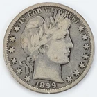 1899 Barber Half Dollar VG/F 50c Silver