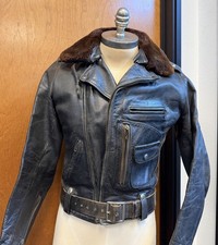 Vintage 1950s Buco J-21 Horsehide Leather Mot...