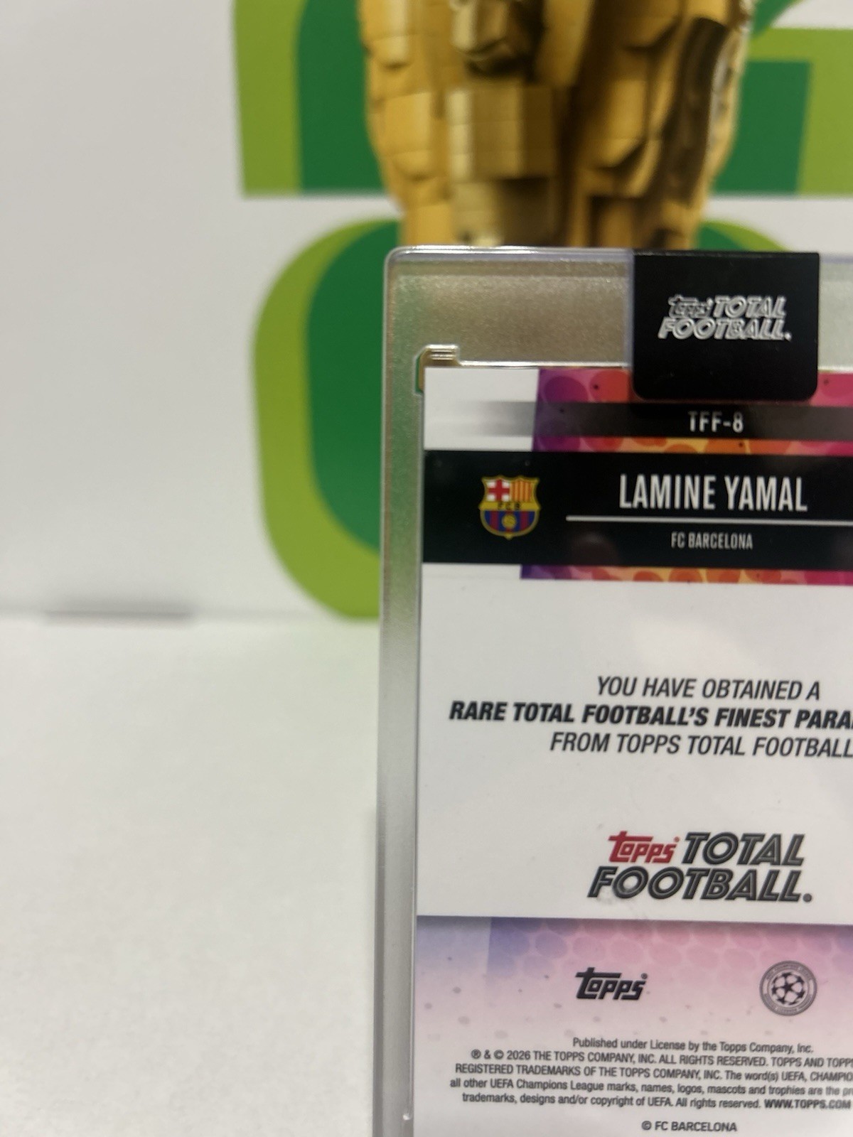 Lamine Yamal Topps Total Football’s Finest /75 view 11