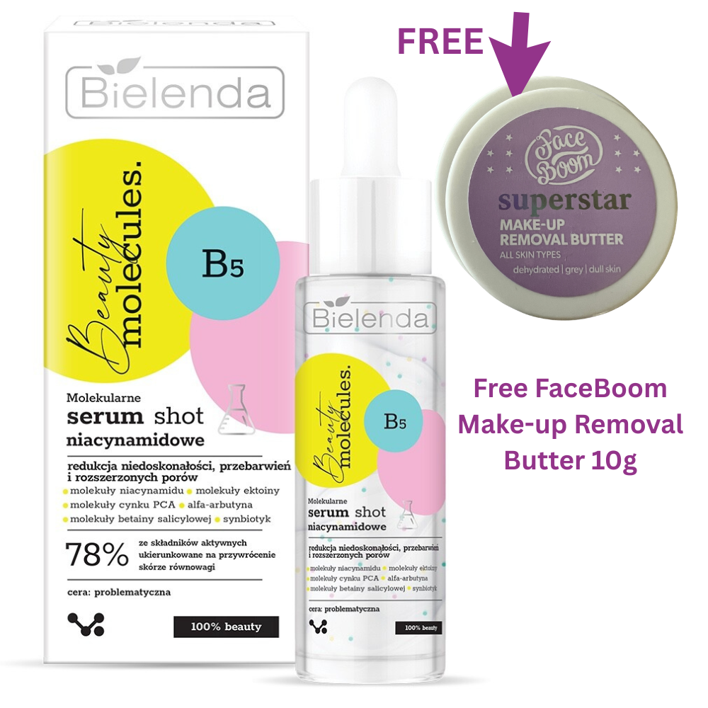 Bielenda Beauty Molecules Niacinamide Shot Booster 30ml Blemish Skin Zinc PHA - Image 2
