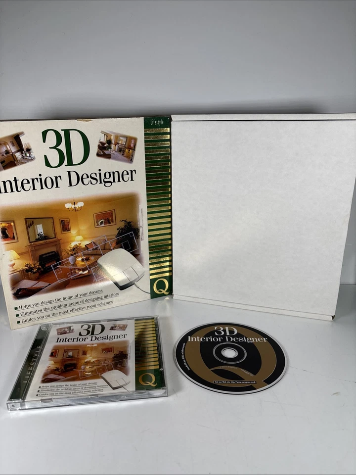 3D Jardín & Interior Diseñador Suite PC Big Caja Windows 98. 3D+ 2D Cad Diseño - Imagen 2 de 4