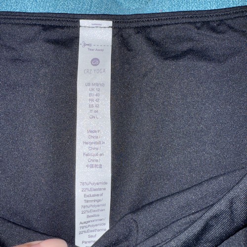 CRZ Yoga Bikini Badehose schwarz Größe Medium 8/10 neu mit Etikett - Bild 3 von 7