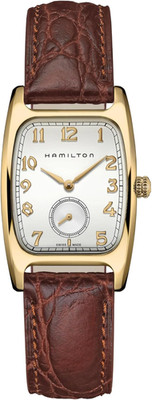 Hamilton Boulton Quartz Men's Watch, Swiss Made, 30M Water Resistant, Leather St