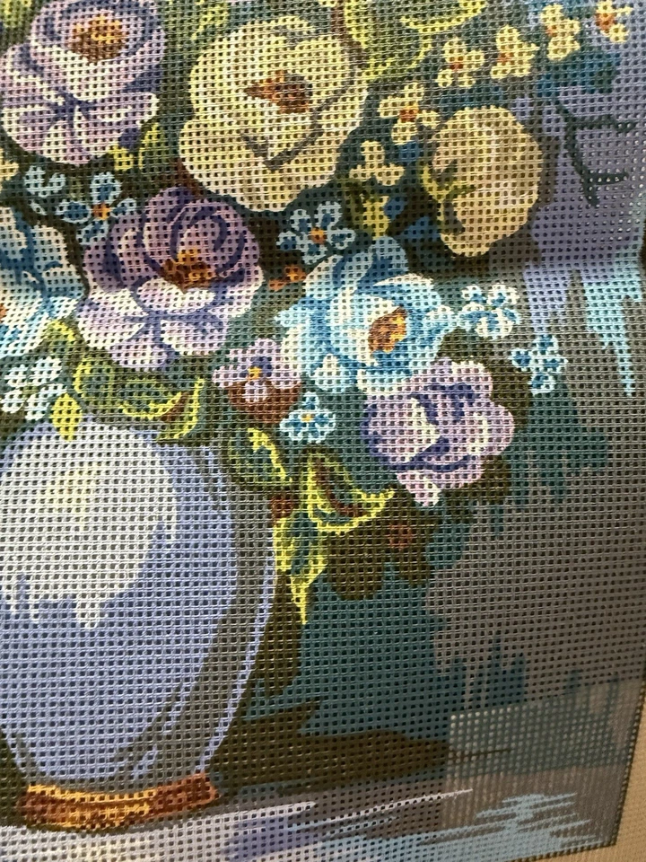 Printed needlepoint Tapestry Canvas Only 40x50  Cm Flowers Gobelin L - Image 4 of 4