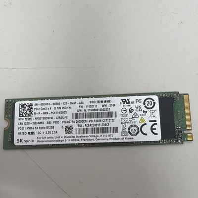 SK hynix PC611 512GB M.2 2280 NVMe PCIe Gen3x4 SSD HFS512GD9TNI 99% To   Health