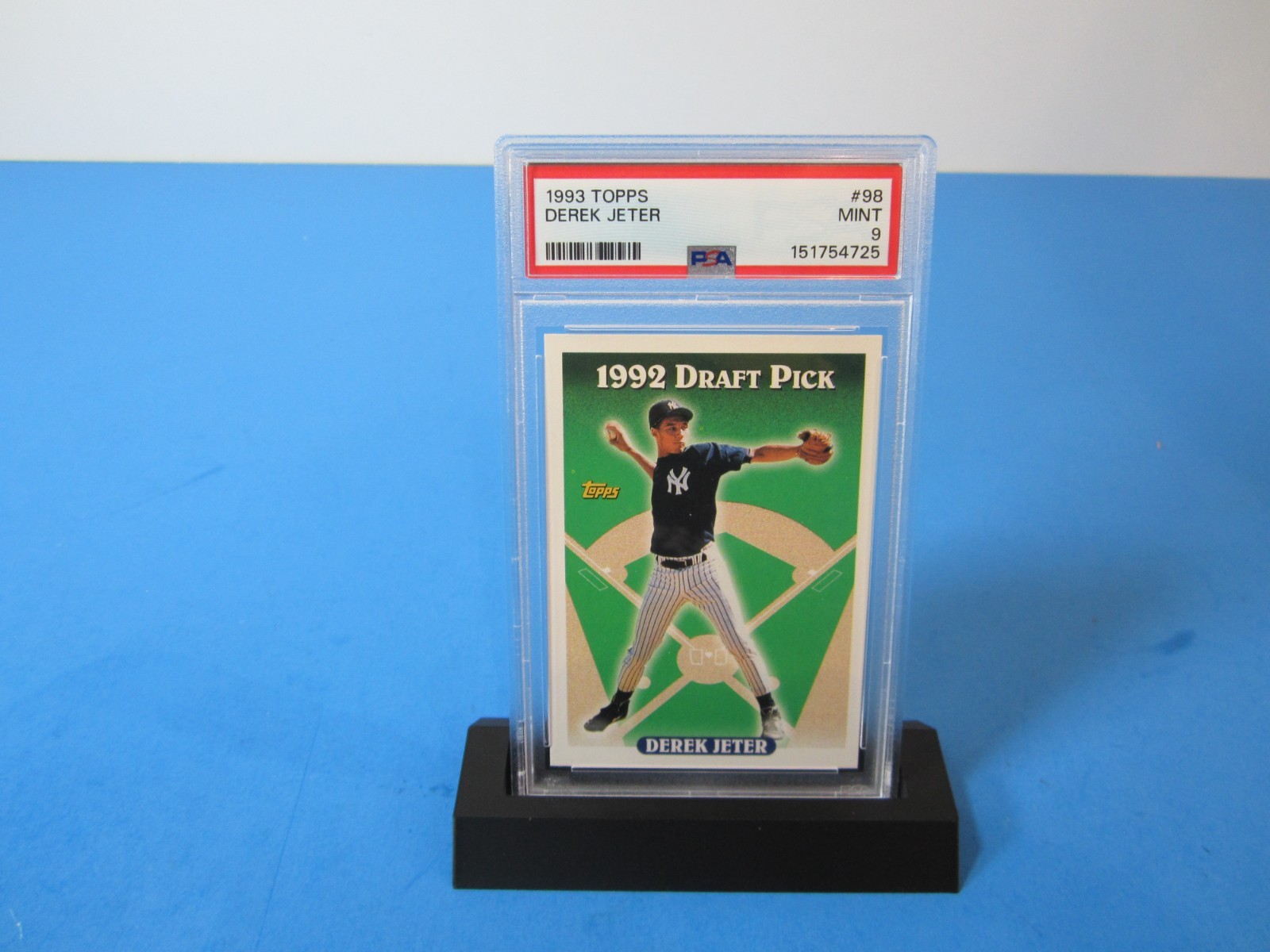 1993 TOPPS #98 DEREK JETER RC YANKEES HOF PSA 9