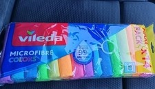 1x Pack Of 14 Microfibre All Purpose Cloths Romoves Over 99% Bacteria With Water