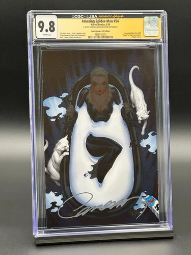 Amazing Spider-Man #54 CGC 9.8 JSA (2024) Black Cat Signed Campbell Virgin FOIL
