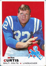 1969 Topps - Mike Curtis #229 (RC) - Set Break!! VG/EX Combined Shipping!!